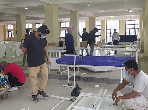कैलालीको गेटामा निमार्णाधीन आइसोलेसन सेन्टरको काम अन्तिम चरणमा